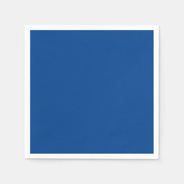 Serviette En Papier Couleur solide bleue de la Force aérienne (Devant)