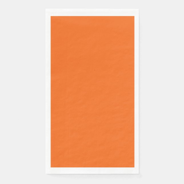 Serviette En Papier Couleur solide de tigre orange (Devant)