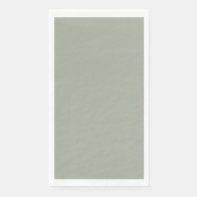 Serviette En Papier Couleur solide Désert Sage (Devant)