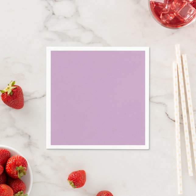 Serviette En Papier Couleur solide Lilac (En situation)
