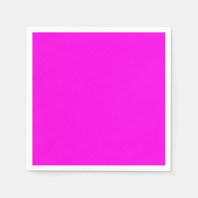 Serviette En Papier Couleur solide Magenta brillante (Devant)