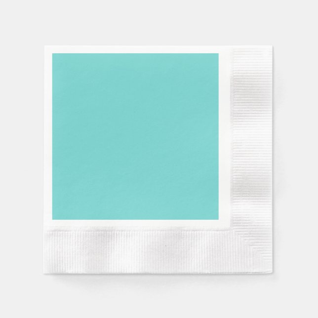 Serviette En Papier Couleur solide turquoise (Devant)