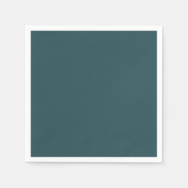 Serviette En Papier Couleur solide Turquoise profonde (Devant)