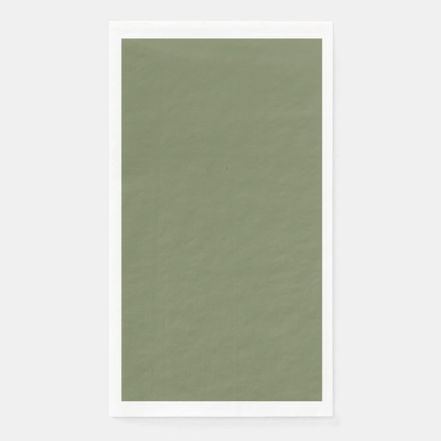 Serviette En Papier Couleur solide verte Sage (Devant)
