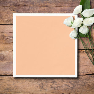 Serviette En Papier Couleur tendance Peach Fuzz Solid Color Élégant