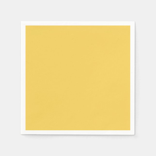 Serviette En Papier Couleur uni jaune Primrose (Devant)