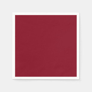 Serviette En Papier Couleur uni rouge grenat