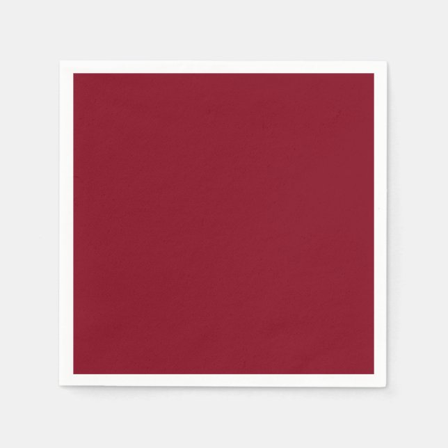 Serviette En Papier Couleur uni rouge grenat (Devant)