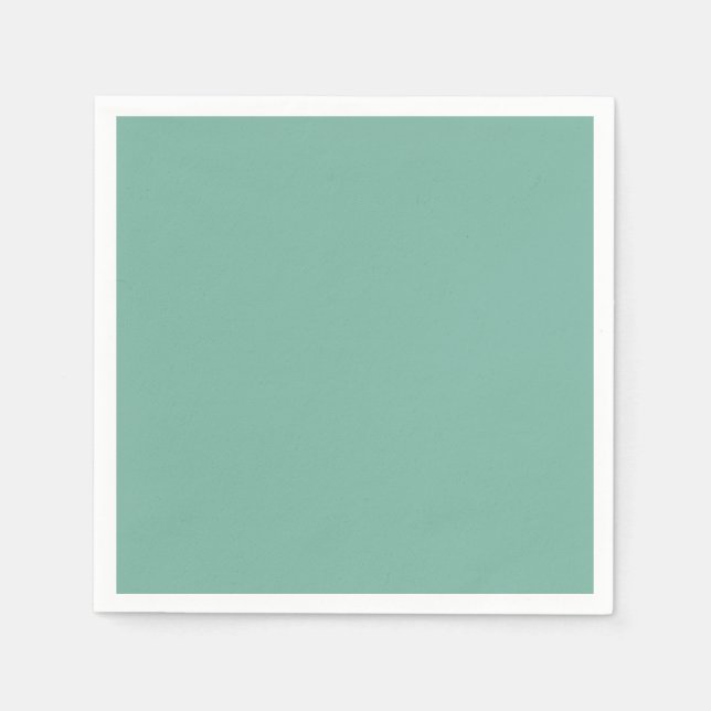 Serviette En Papier Couleur uni vert pastel Amazonite (Devant)