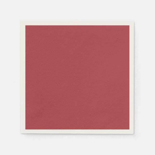 Serviette En Papier Couleur unie rouge foncé (Devant)