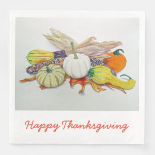 Serviette En Papier Couleurs automnales
