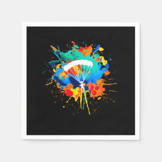 Serviette En Papier Couleurs de parachute Skydiver Skydiver