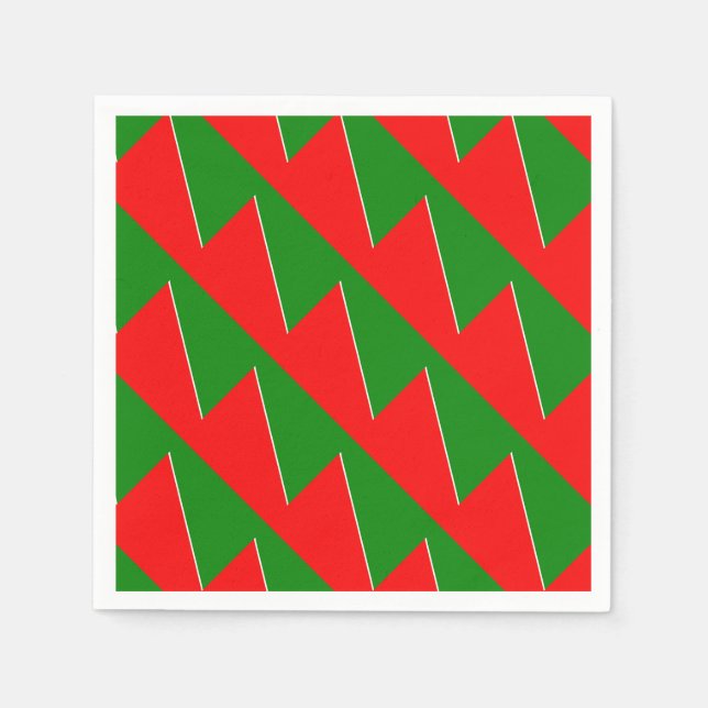 Serviette En Papier Couleurs du drapeau national de la Biélorussie (Devant)
