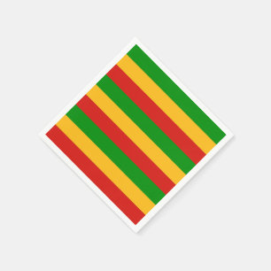 Serviette En Papier COULEURS RASTAFARI + vos idées