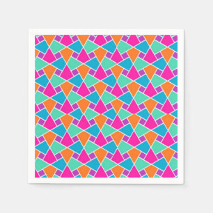 Serviette En Papier Couleurs vives Papier Motif islamique serviettes