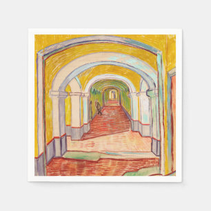 Serviette En Papier Couloir de Van Gogh Asile Jaune Art Impressionnist