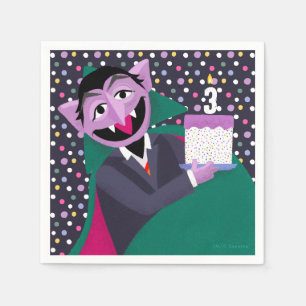 Serviette En Papier Count Von Count Confetti Anniversaire