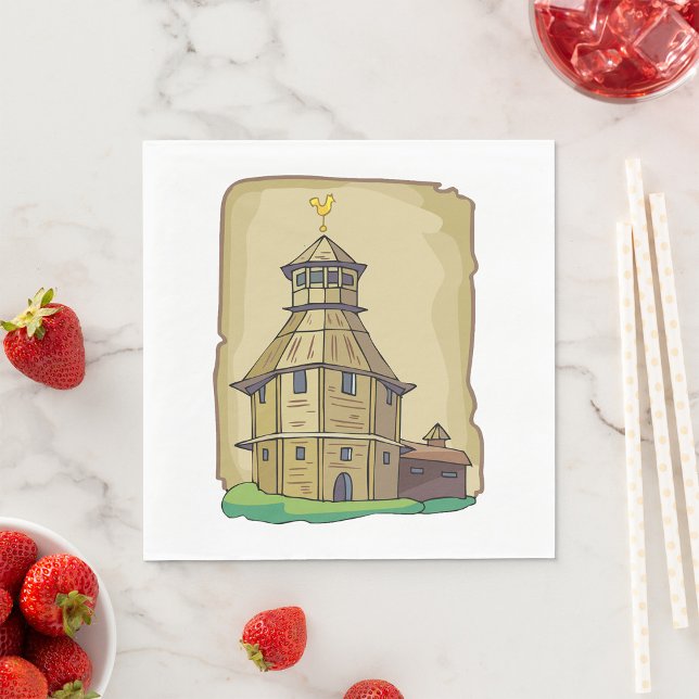 Serviette En Papier Country Barn House (Créateur téléchargé)