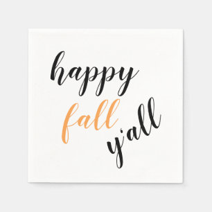 Serviette En Papier Country Happy Fall Y'all Festive Trendy Disant
