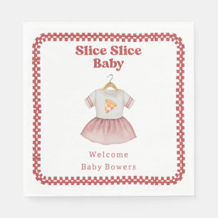 Serviette En Papier Coupe Baby shower Pizza Robe