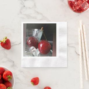 Serviette En Papier Coupe de cerises