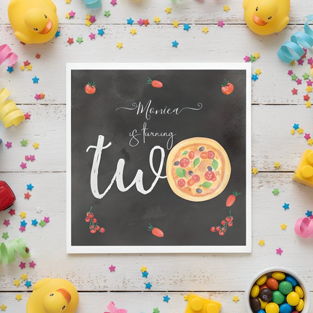 Serviette En Papier Coupe de plaisir, deuxième anniversaire (Créateur téléchargé)