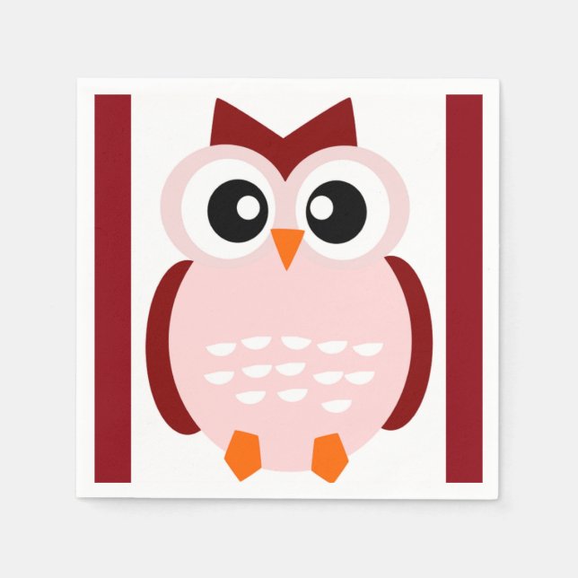 SERVIETTE EN PAPIER COUPER OWL (Devant)
