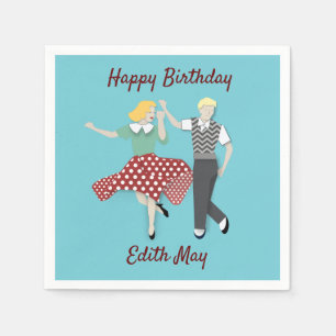 Serviette En Papier Couple de danse