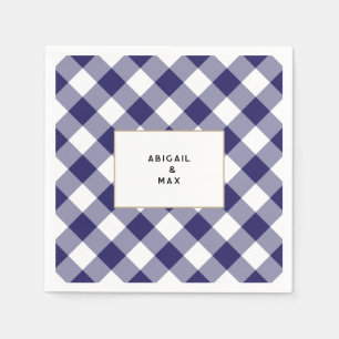 Serviette En Papier Couples Blue En vichy Couples Douche Cocktail