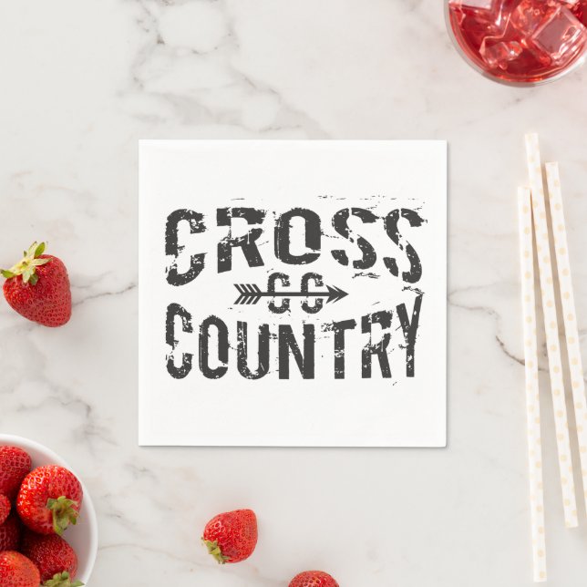 Serviette En Papier coureur cross-country Papier Napkins (En situation)