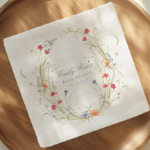 Couronne de fleurs sauvages - Bébé en fleurs Fête 