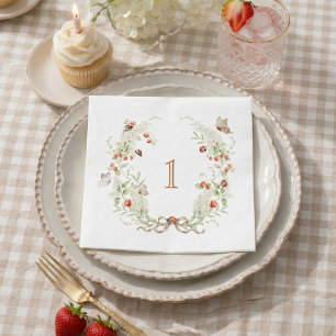 Serviette En Papier Couronne de première année de Berry Fête de jardin