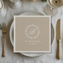 Couronne d'hiver rustique Nom de famille Fête de N