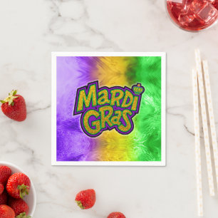Serviette En Papier Couronne festive de SlipperyJoe thème Mardi Gras r