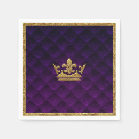 Couronne Royale Pourpre et Or Élégante Histoire Ro