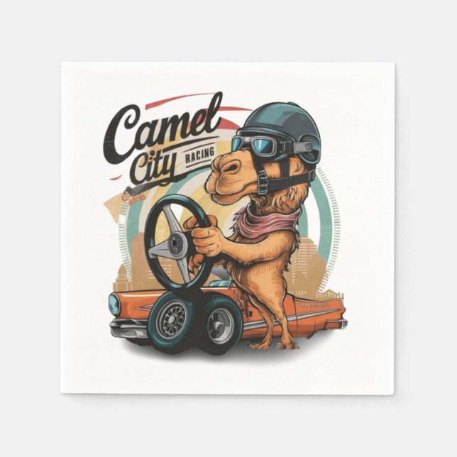 Serviette En Papier Course Camel City (Devant)