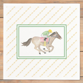 Serviette En Papier Course de chevaux de fête de Jockey Preakness en a