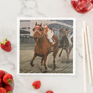 Serviette En Papier Course hippique classique où l'Underdog gagne