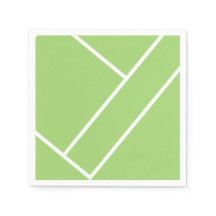 Court de tennis vert moderne Napkin