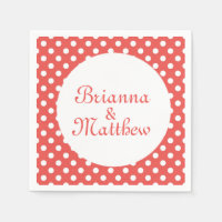 Coutume Rouge & Blanc Polka Dot Bride & Groom
