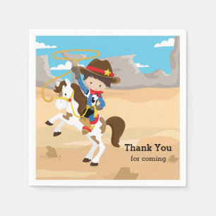 Serviette En Papier Cowboy