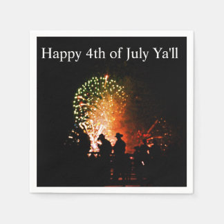 Serviette En Papier Cowboy 4th of July Paper Napkins