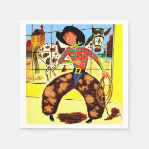 Serviette En Papier cowboy mignon