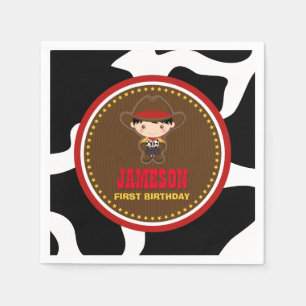 Serviette En Papier Cowboy Ouest Vieux Ouest Anniversaire