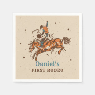 Serviette En Papier Cowboy Rodeo Cowboy Papier d'anniversaire Napkin