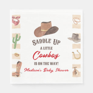 Serviette En Papier Cowboy Western Rodeo Wild West Baby shower