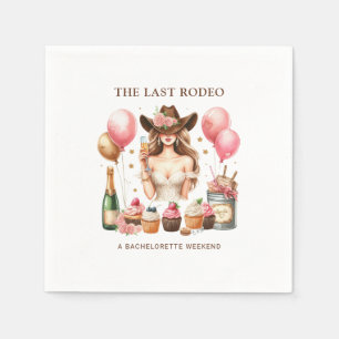 Serviette En Papier Cowgirl Western Rodeo Bachelorette Fête des mariée