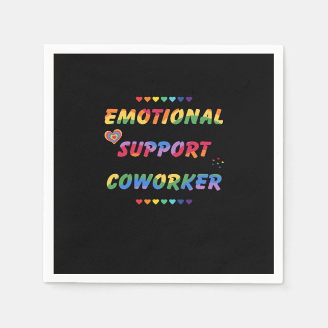Serviette En Papier Coworker D'Aide Émotionnelle Pour Mème Viral (Devant)