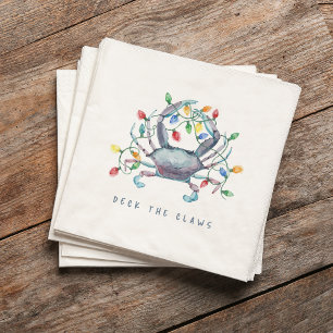 Serviette En Papier Crabe de la Côte « Décorez les Pinces » de Fêtes