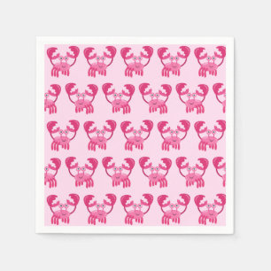 Serviette En Papier Crabes